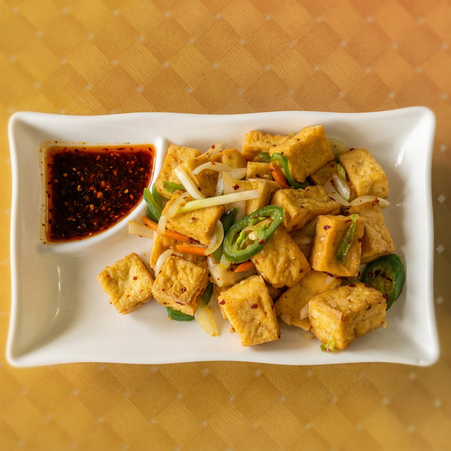 A6 – Fried Tofu (Đậu Hũ Chiên Ráng Muối) 🌶️.